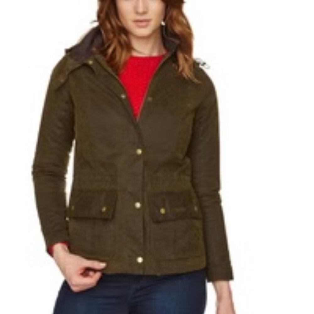 Barbour The Convoy Waxed Jacket Green Size 8